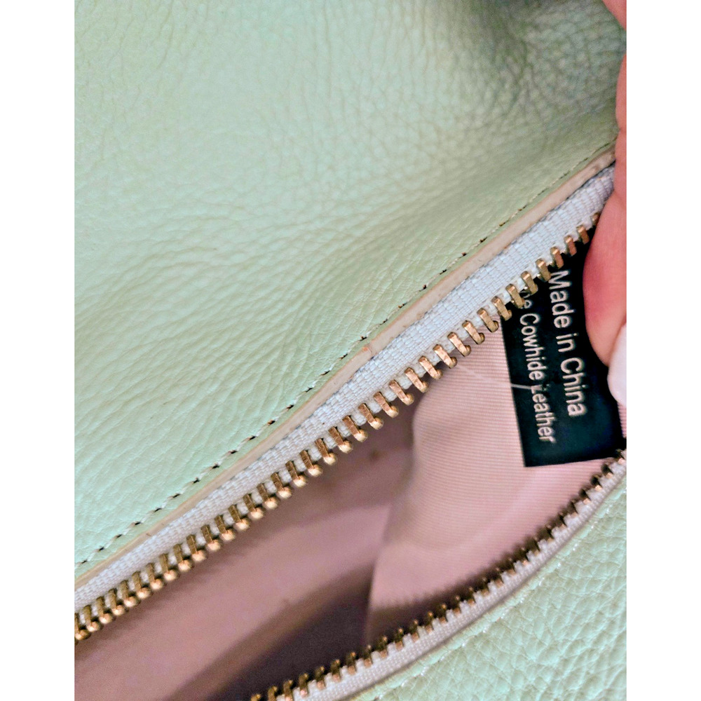 Latico green turquoise Clutch purse with brooch vintage look - Picture 10 of 13